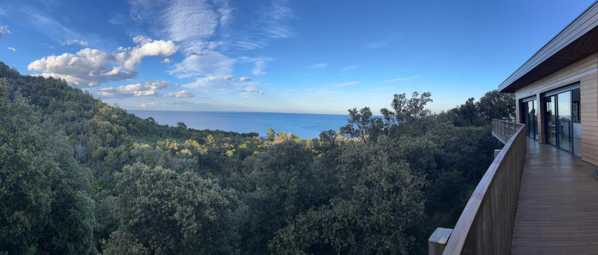 Villa L'Alpana En Bois Vue Mer A 180 Degres 사리 솔렌자라 외부 사진